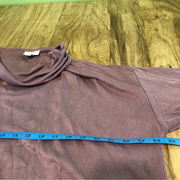 J Jill Purple Ribbed Pullover Long Sleeve Cowl Neck Sweater Womens Size XL Tall - Picture 6 of 9